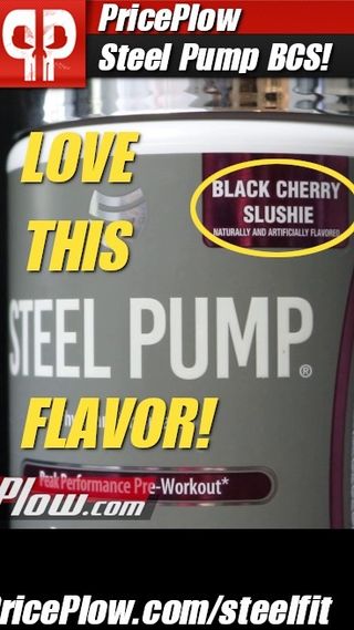 The Best Steel Pump Pre Workout Flavor Yet: Black Cherry Slushie!