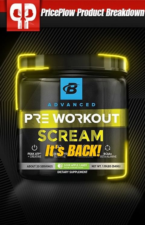 @bodybuildingcom  Scream Pre Workout