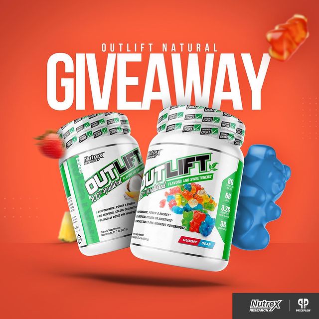 In honor of Ben and Mike doing a head to head between natural and artificial @nutrex Outlift today, let’s get this giveaway going! Instructions below: