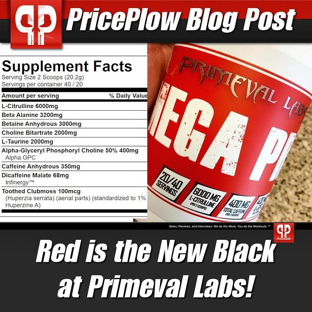 Has anyone tried the new Primeval Labs Mega Pre RED yet?!⠀