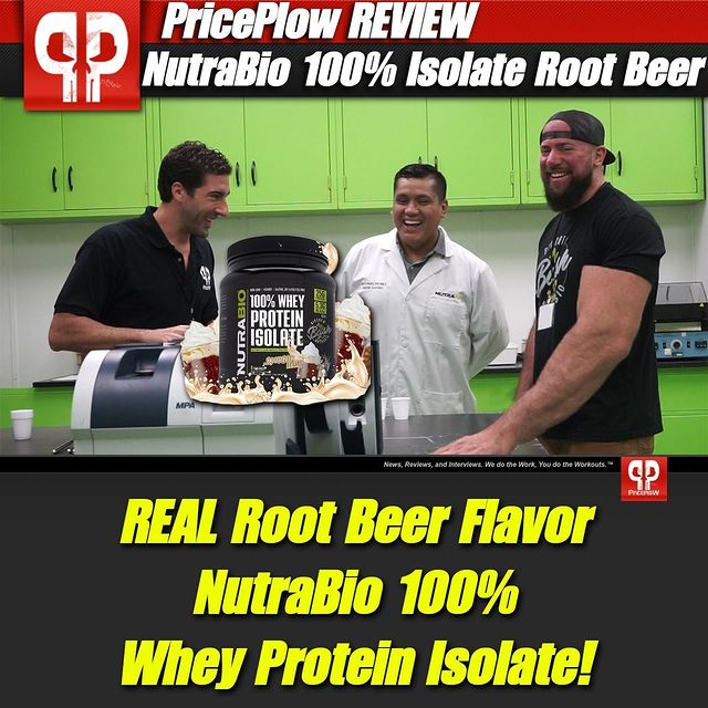 Root Beer Float Protein!! It's @NutraBio's Craziest Whey Protein Isolate Flavor Yet!⠀