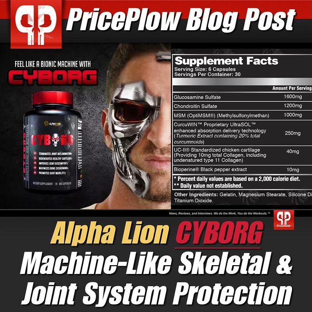 Alpha Lion's CYBORG has arrived to bring you MACHINE-like joint and skeletal system support:⠀