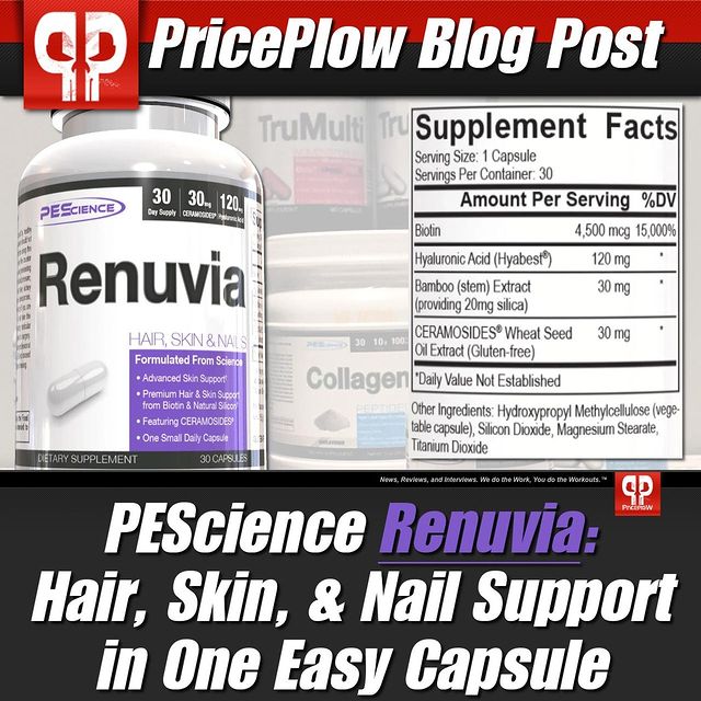 The "general health" stack from PEScience continues to grow with their Hair, Skin, and Nail Support supplement in #Renuvia:⠀