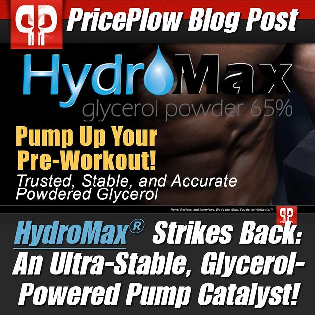 HYDROMAX STRIKES BACK! Ultra stable glycerol ingredient, perfect to drive that PUMP for you...and a nice little tease for a new @Mfit.supps product in there as well!⠀