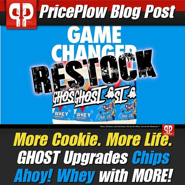 It's back, and it's better than ever!! @GHOSTLifestyle heard the feedback loud and clear, and have added MORE COOKIES to their Chips Ahoy! Ghost Whey while improving the mixing process for 100% consistency!⠀