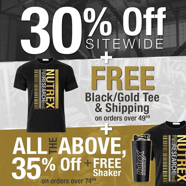 We rarely see sitewide sales and freebies from @nutrexresearch so this warranted its own post!