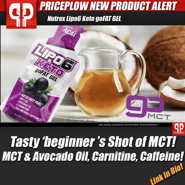 "Hey high fat/keto athletes! Check it out! @nutrexresearch tag teamed a new on the go fat bomb RTD with @compoundsolutions! MCT is a great way to stimulate ketone production and a little 25mg dose of caffeine can get you off the couch!⠀