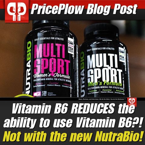 Did you know that the cheaper forms of Vitamin B6 are actually WORSE for your Vitamin B6 function? And they're in SO many multivitamins and energy drinks.. {{ Article with sources in @PricePlow bio link }} So @NutraBio has addressed the issue with upgraded MultiSport Men's and Women's formulas!