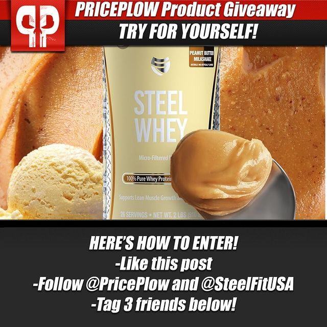 TRY FOR YOURSELF! Follow the instructions in the post to enter for a Peanut Butter @SteelfitUSA protein!