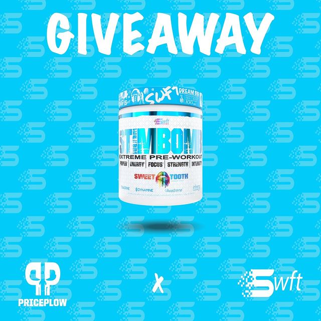 Win a tub of the new STIM BOMB energy-based pre workout from Swft Stims through the PricePlow blog!⠀