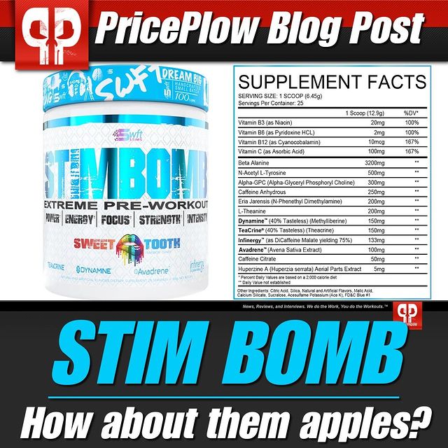 If you're going to name your product STIM BOMB... the label better look something like this!!⠀