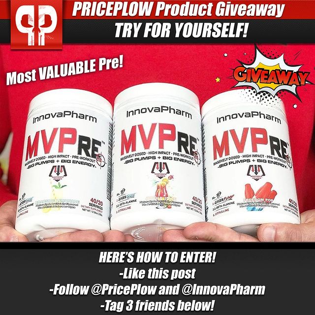 We're giving away One @innovapharm MVPre!⠀