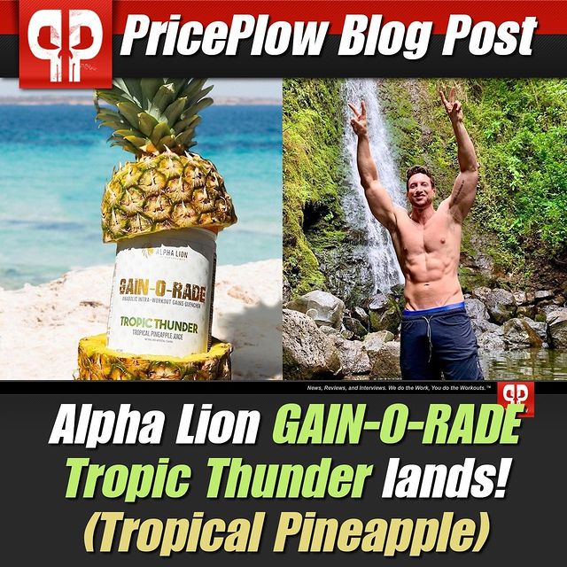 The vastly underrated full-spectrum EAA/BCAA supplement, @Alpha.Lion GAIN-O-RADE, has a new flavor: Tropic Thunder!⠀