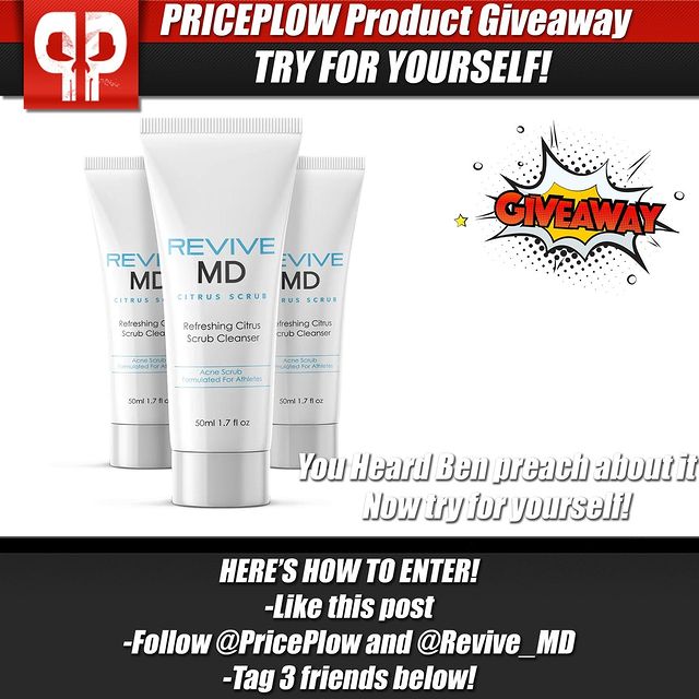 You watched Ben's testimonial for @revive_md citrus scrub and break-down, now try for yourself! Follow the instructions in the post to enter