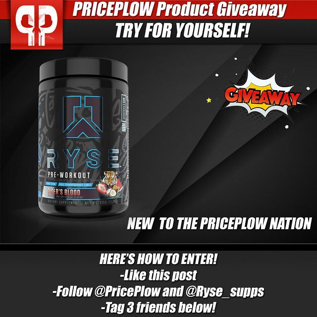 Interested in trying out @Ryse_supps? We've got an opportunity for you. We've teamed up to give away one of their Blackout Pre-workouts!⠀
