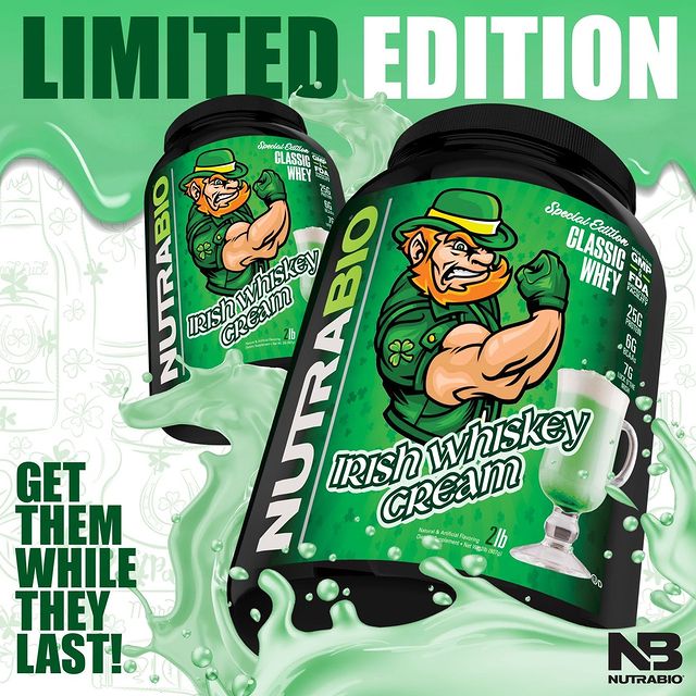 NutraBio IRISH WHISKEY CREAM Classic Whey!⠀
