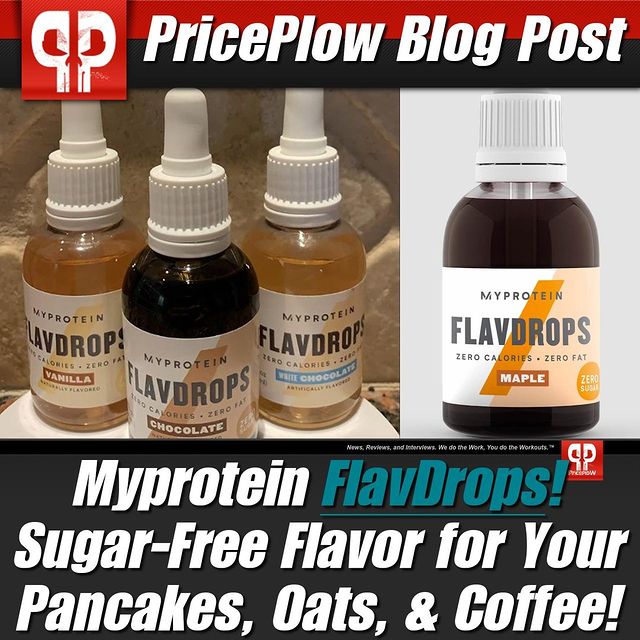 Need to add some zero-calorie FLAVOR and SWEETENING to your life? Then you need some @MyproteinUS FlavDrops!⠀