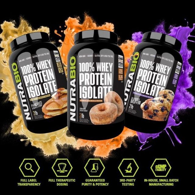 The cat's out of the bag -- @NutraBio has three EPIC new breakfast flavors coming for their award-winning 100% Whey Protein Isolate! {{ LINK IN BIO, Sign Up! }} Mike will be posting a "teaser" review later today, but here's the long story short: "The Pancakes & Maple Syrup is one of the best flavors I’ve ever had (I love maple flavor), Cinnamon Sugar Donut is phenomenal and I want to try it in coffee, and the Blueberry Muffin is the best blueberry flavored protein I’ve had yet." NutraBio stepped it up BIGTIME with this release, and it's out SOON. Stay tuned!