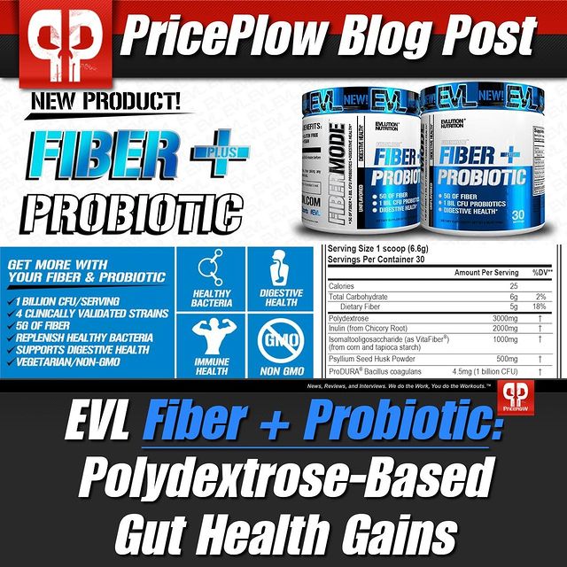 Gut hurtin? Then it's time to get into FiberMode: @EVLSports' Fiber + Probiotic⠀