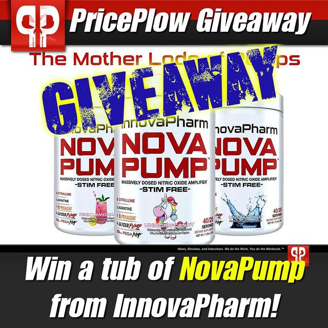 GIVEAWAY time! Get the biggest pump of your life with @InnovaPharm's NovaPump!⠀
