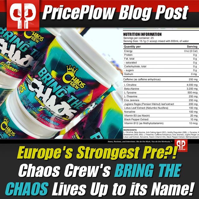 @Chaos_Crew7's BRING THE CHAOS Pre Workout Brings Controlled Chaos to the Gym!⠀