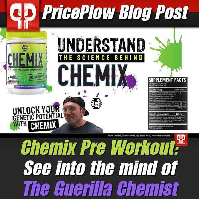 Chemix Pre Workout: Guerilla Chemist's Cognitive Pre Has Risen!⠀