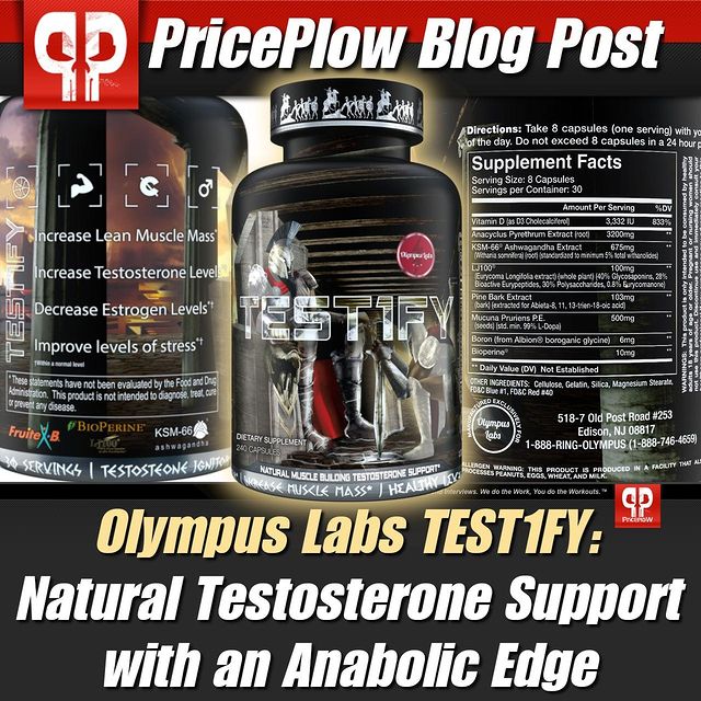 Olympus Labs Test1fy: A Testosterone Booster with an Anabolic Edge⠀