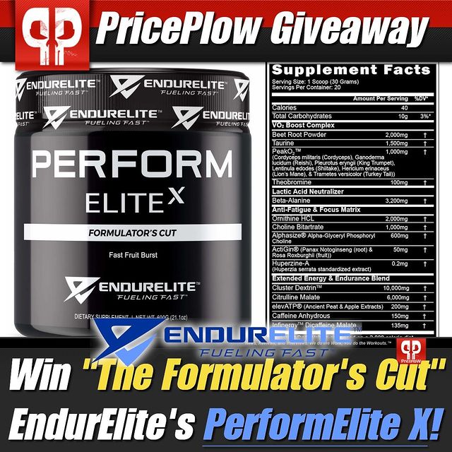Endurance Athletes Get in Here NOW! @EndurElite is giving away a tub of their legendary PerformElite X -- "The Formulator's Cut!"⠀