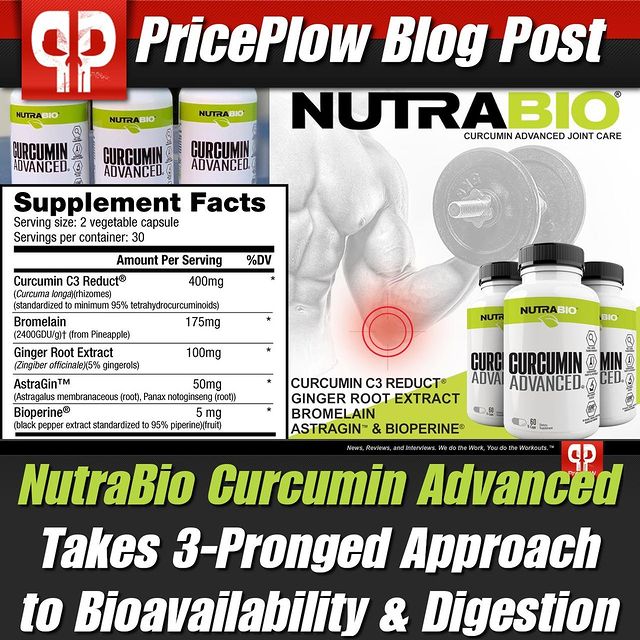 NutraBio Curcumin Advanced Brings Better Bioavailability and Digestion!⠀