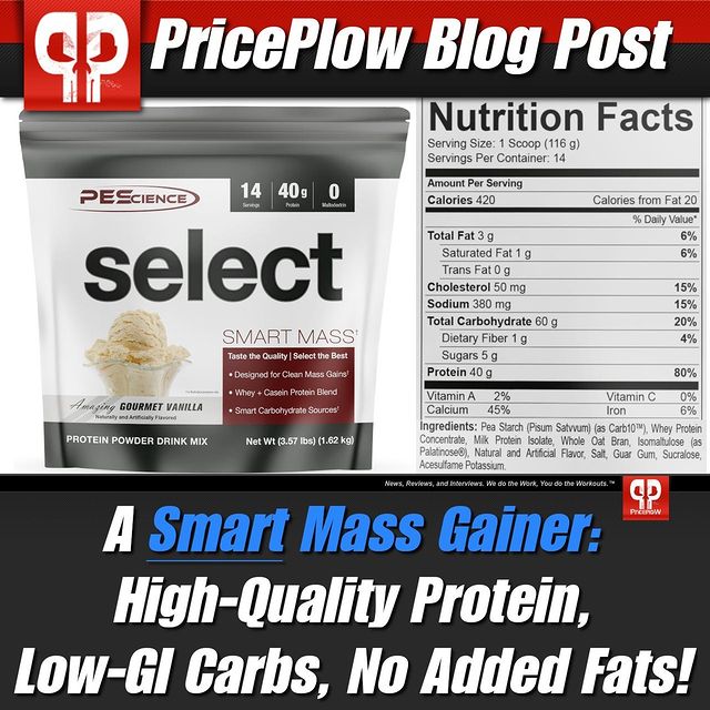 PEScience Select Smart Mass: Build Lean Mass the SMART Way⠀