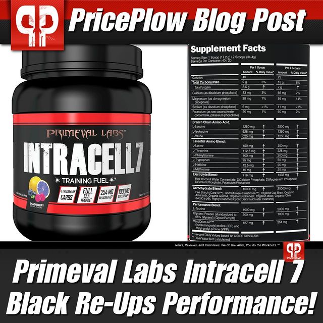 Now in their Black Series, @PrimevalLabs Re-Ups Workout Performance with Intracell 7 Black!⠀