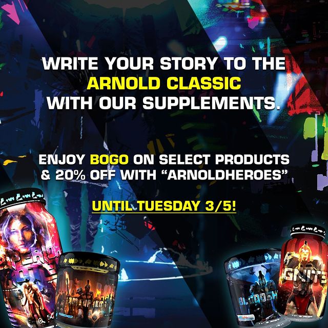 HEROIC sale over at the @Olympus_Labs website - BOGO or 20% off depending on the product!⠀