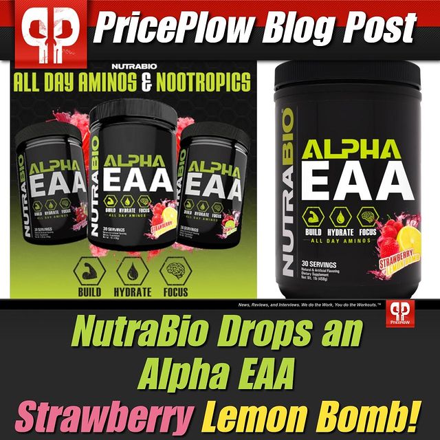 NutraBio Drops a Strawberry Lemon Bomb: New Flavor in Alpha EAA!⠀