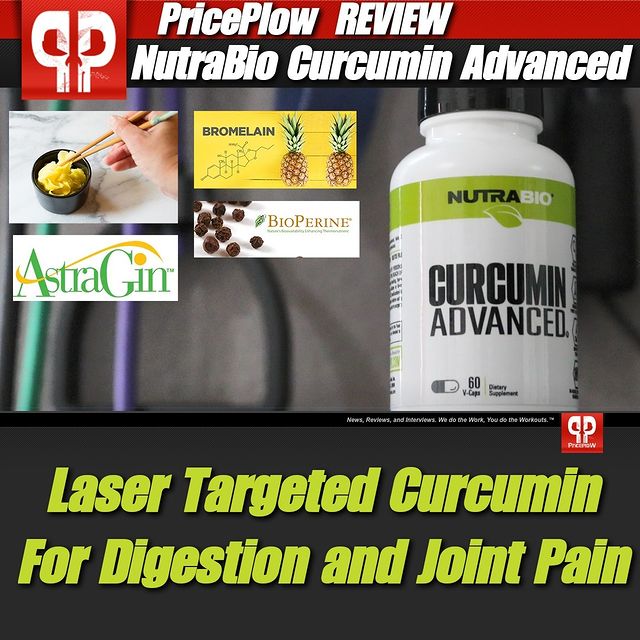 NutraBio Curcumin Advanced: Laser-Targeted for Joint Pain and Digestion⠀