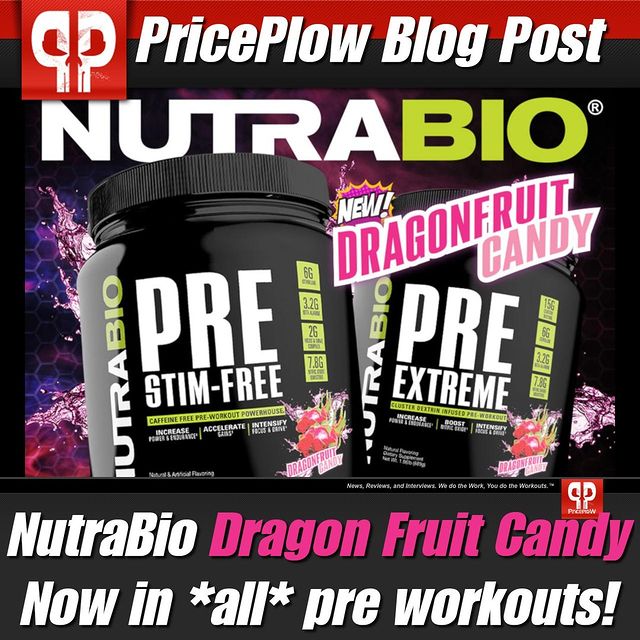 The insane Dragon Fruit Candy flavor system is now in ALL @NutraBio pre workouts!⠀