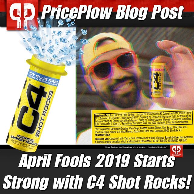 April Fools 2019 Starts Strong with Cellucor C4 Shot Rocks⠀
