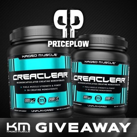 Giveaway: Win @KagedMuscleSupps' CreaClear Creatine!⠀