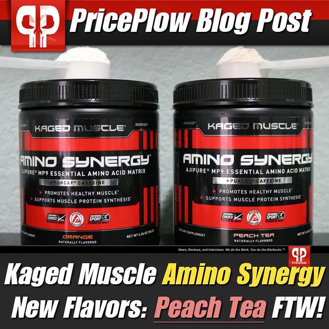 YES! The new @KagedMuscleSupps Amino Synergy flavors are out, and they're FANTASTIC! Especially peach tea!⠀