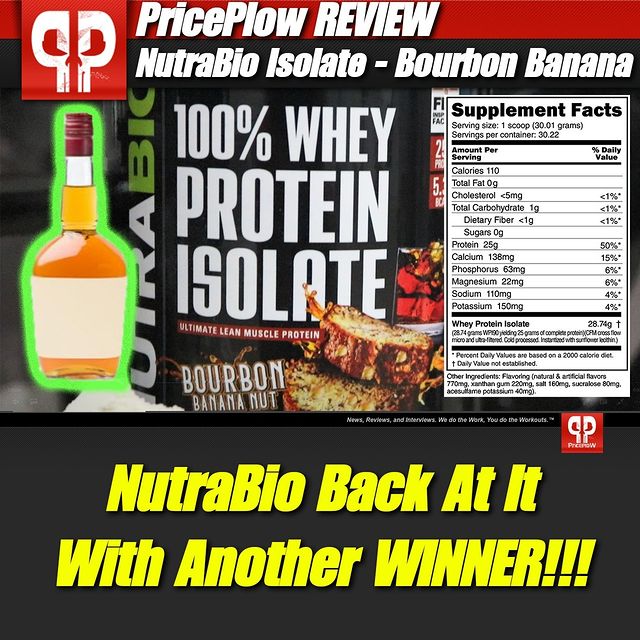 Mark Glazier, Michael Perez, and the team at @NutraBio did it again -- with BOURBON BANANA NUT!!⠀