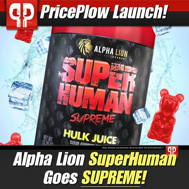 Limited Edition!! We're still stoked about @Alpha.Lion's SuperHuman pre workout, but if you need more stim, check out SuperHuman SUPREME!⠀