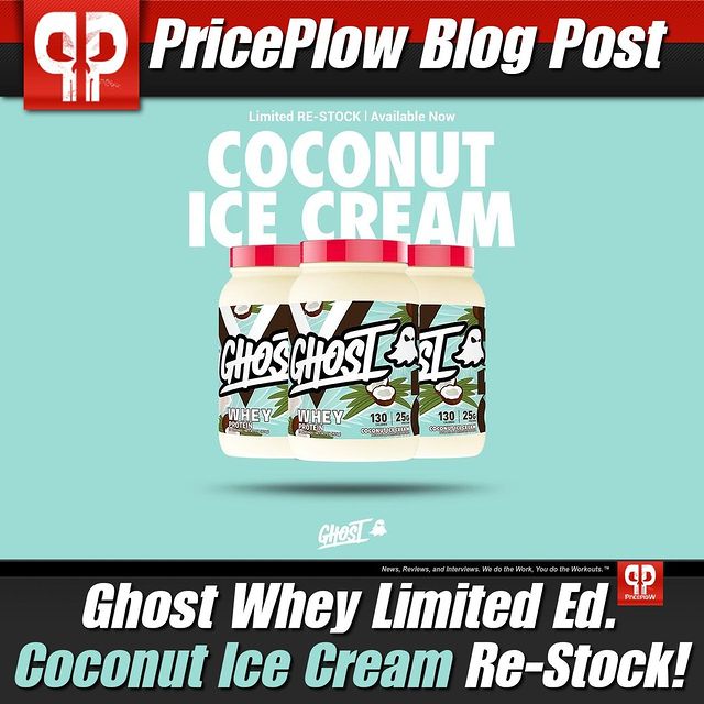 While everyone's talking about the new @GhostLifestyle LEGEND CG V3 Lemon Lime flavor, they also re-stocked this phenomenal Coconut Ice Cream flavor!!⠀