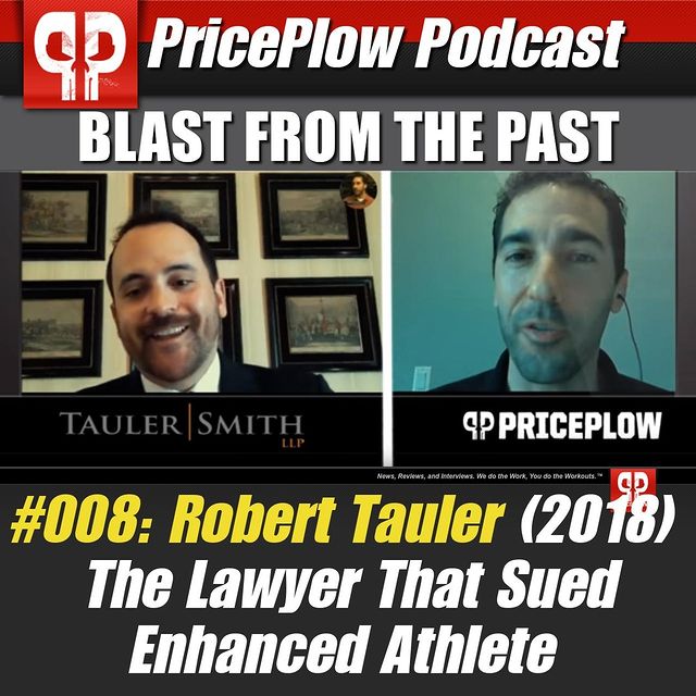 BLAST FROM THE PAST! That one time Mike interviewed Robert Tauler, the lawyer who was suing Enhanced Athlete amidst the chaos:⠀