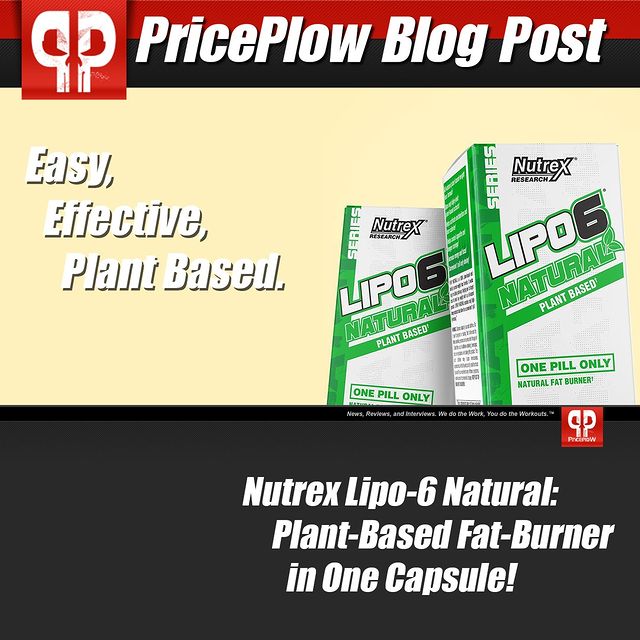 Check it out! @NutrexResearch Lipo-6 Natural: Plant-Based Fat-Burner in One Capsule!⠀