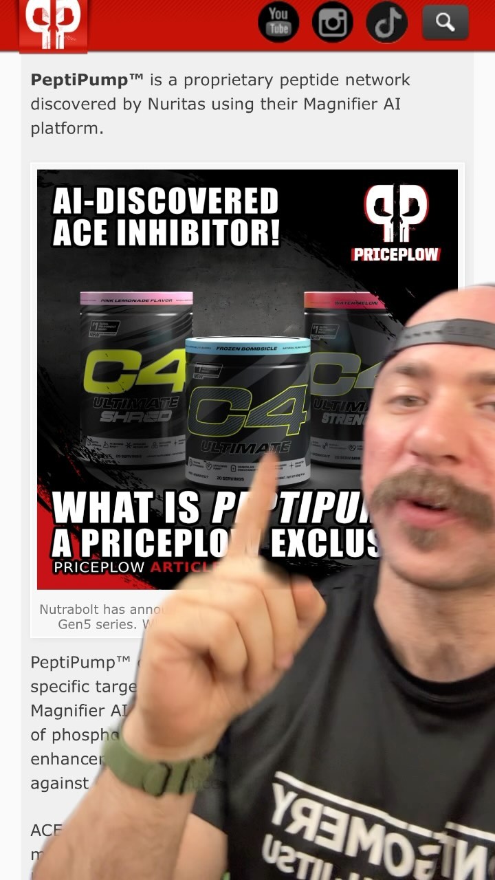 @cellucor brings new PUMP ingredient by Nuritas Peptipump to the market in @c4energy