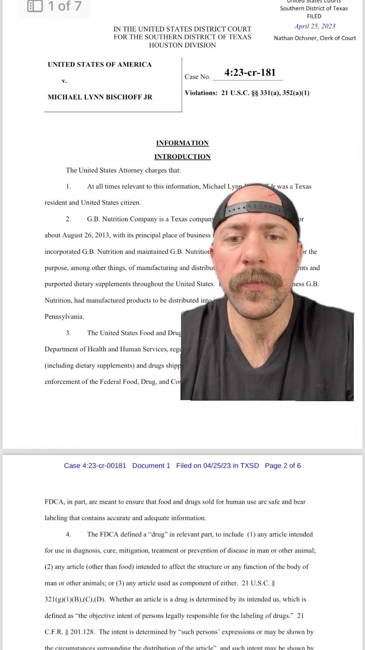 @iamglaxon CEO Michael Bischoff indicted on misbranded drug charges