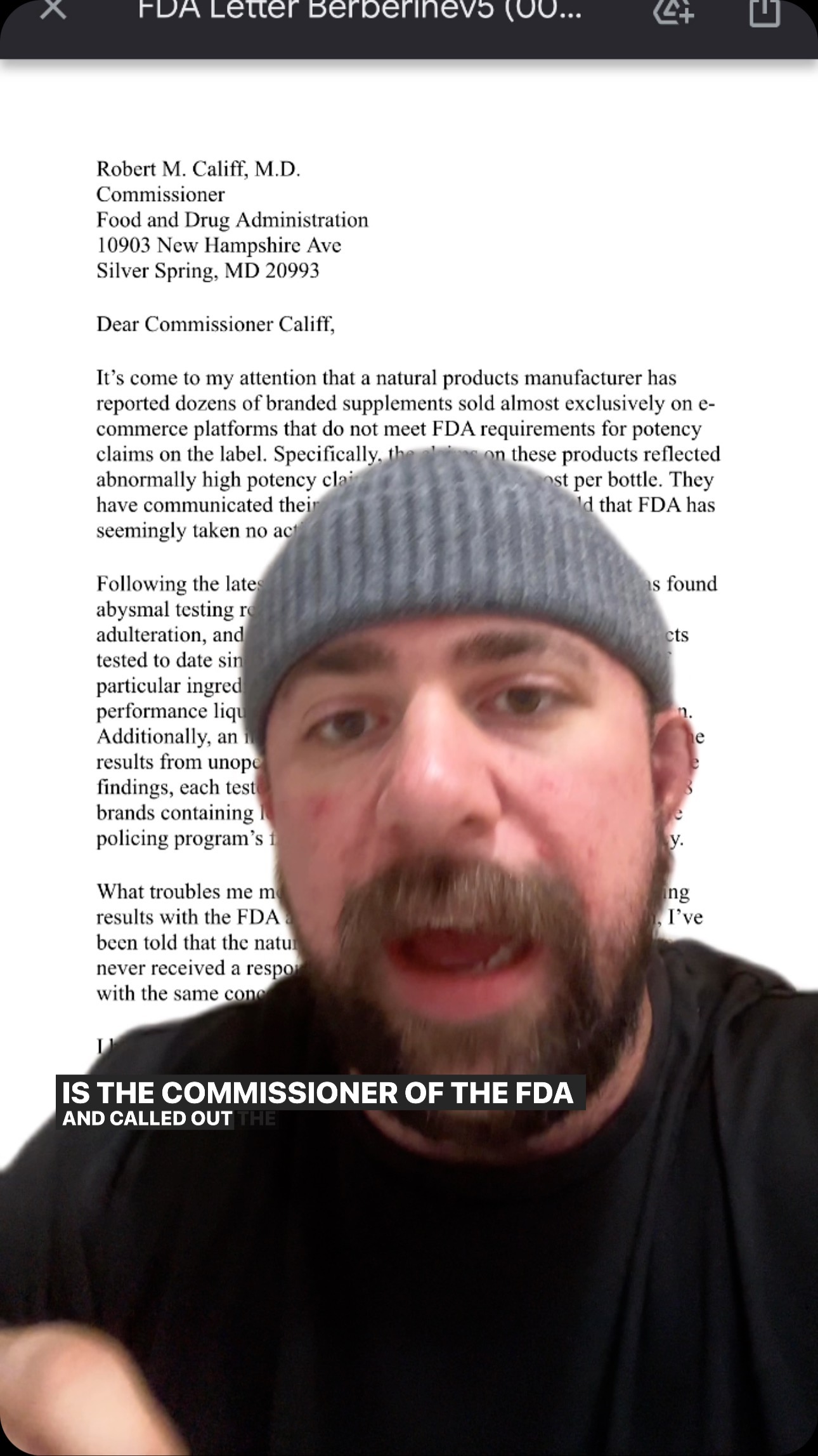 Help us clean up this industry, @fda !