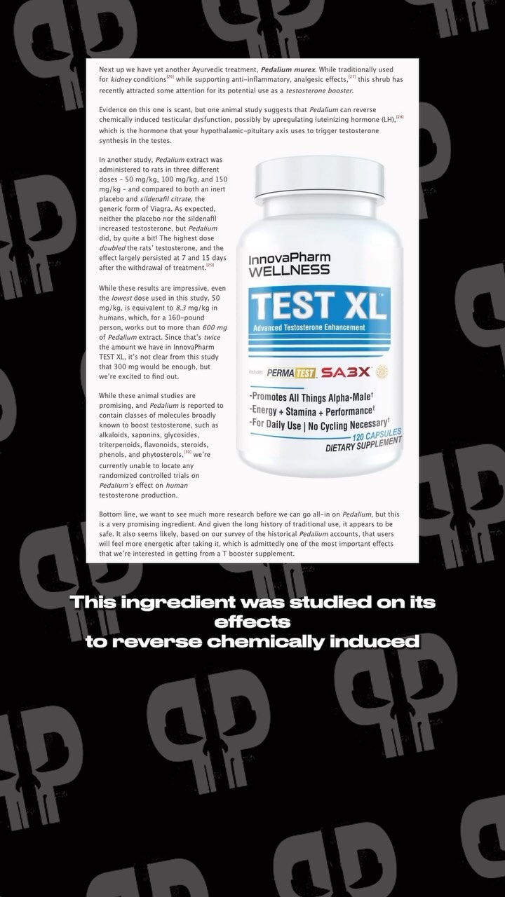 InnovaPharm TEST XL: A unique blend of New and Old Ingredients for Testosterone