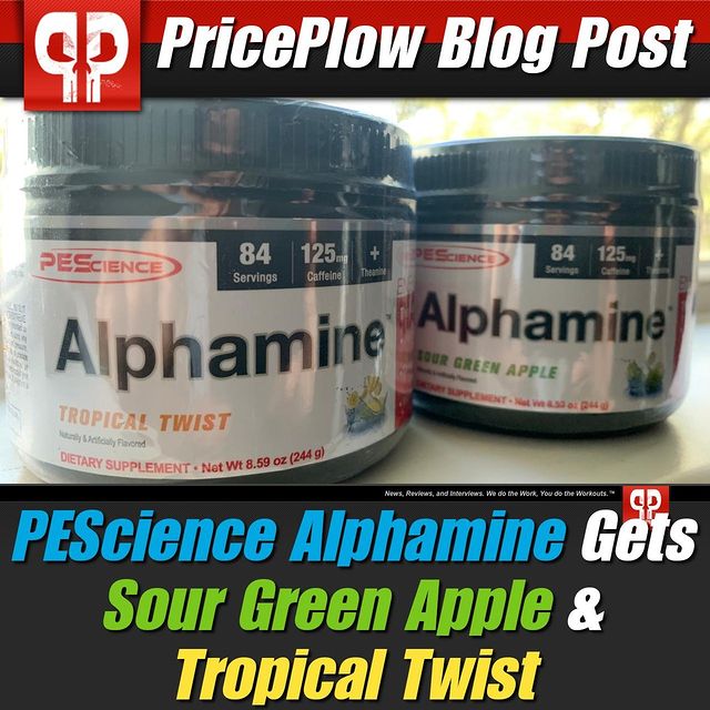 The Athlete's Energy Drink has two more flavors! @PEScience Alphamine welcomes PEscience Alphamine Sour Green Apple and Tropical Twist to its lineup:⠀