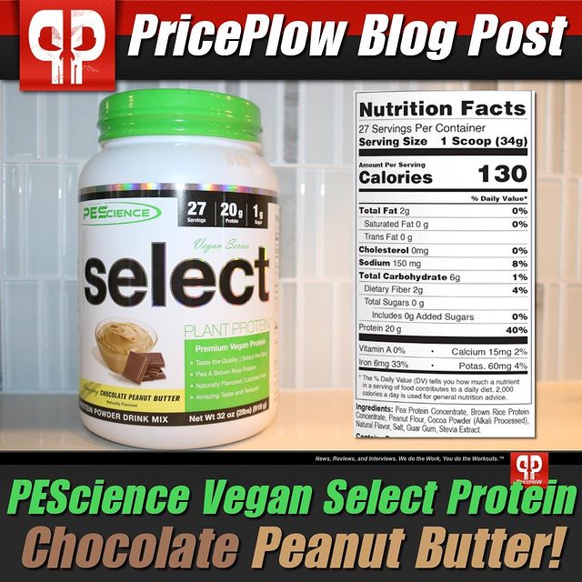 What better flavor to have in your vegan Protein Powder series than Chocolate Peanut Butter?! That's exactly what the latest flavor of @PEScience Vegan Select Protein is!⠀