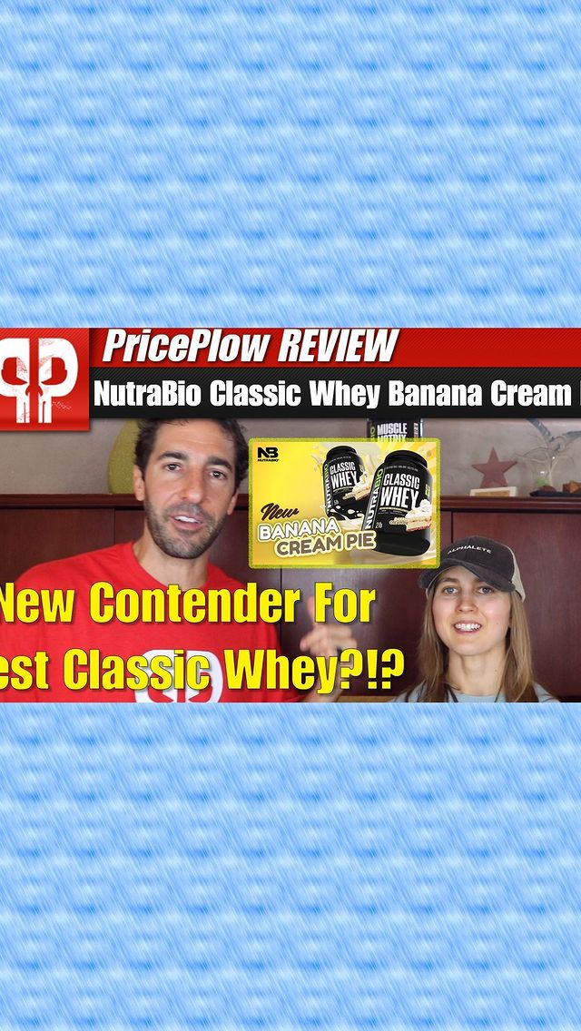 A new BANANA BAR has been set! NutraBio Classic Whey Banana Cream Pie!!